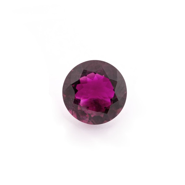 Tourmaline, hot pink, faceted, round, 11 mm