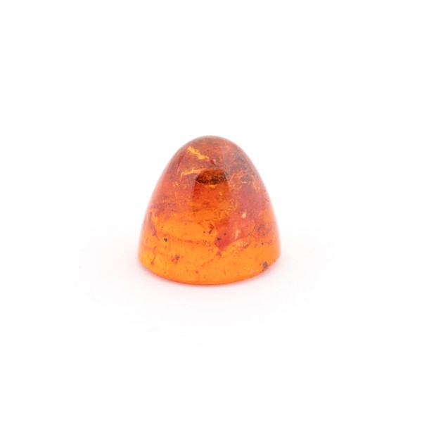 Mandarin garnet, orange, cone, smooth, round, 11 mm