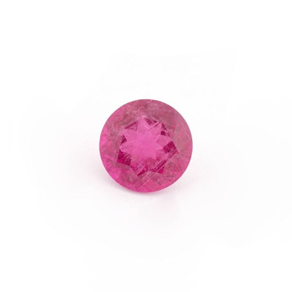 Tourmaline, pink, faceted, round, 10 mm