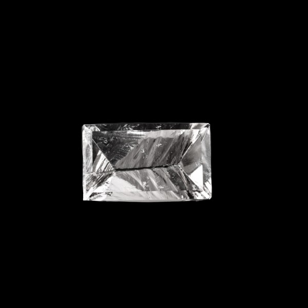 Bergkristall, transparent farblos, Spiegelschliff, Rechteck, 25x15mm