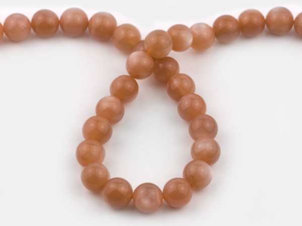 Moonstone, strand, pink, beads, smooth, 13 mm