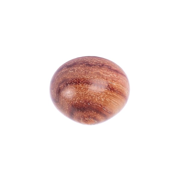 Maple, stabilized, brown, smooth teardrop, onion shape, 16x14mm