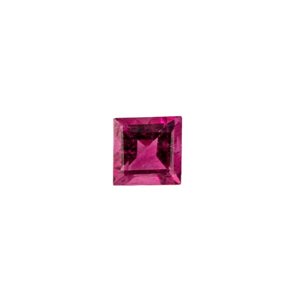 Rubellite, pink, faceted, carré, 5x5 mm