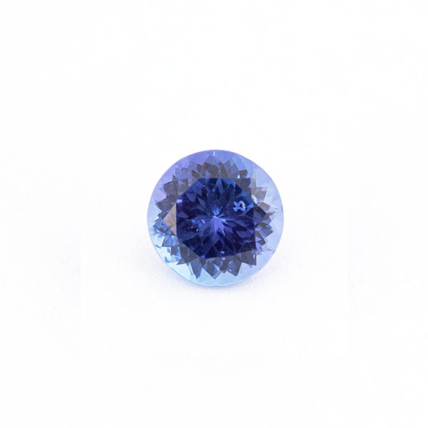 Tansanit, blau, facettiert, rund, 8 mm