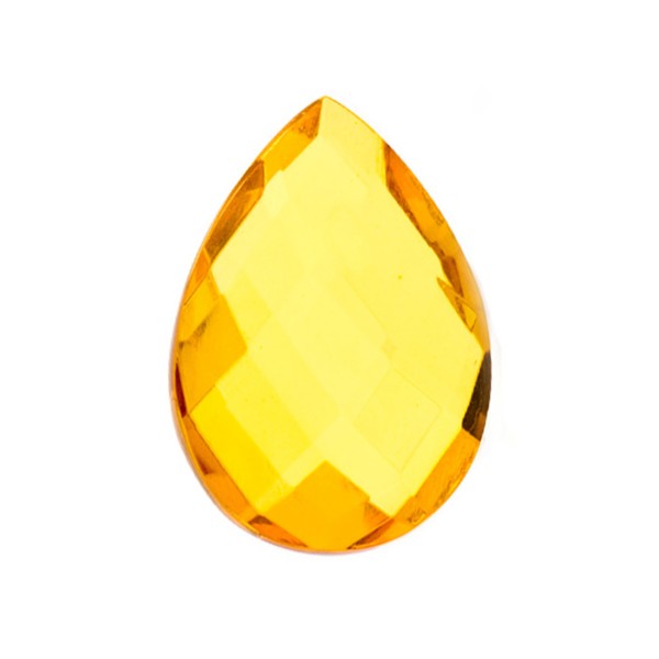Natural amber, golden, briolette, pear-shaped, 28 x 20 mm