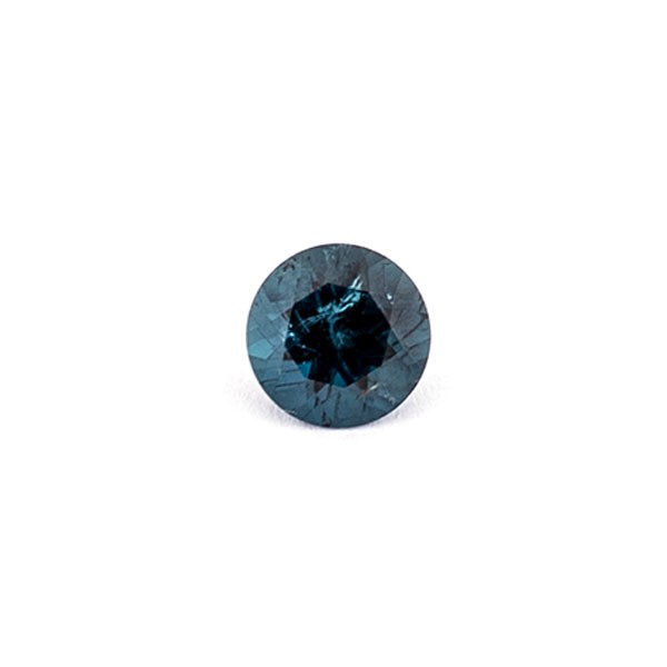 Turmalin, blau, facettiert, rund, 6.5 mm