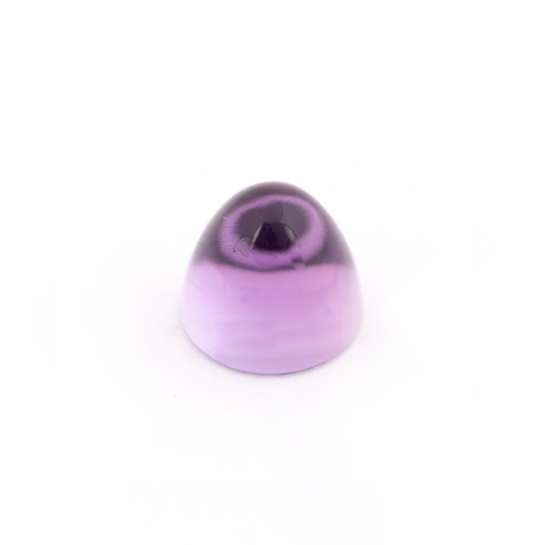 Amethyst (Brazil), violet, cone, smooth, round, 11 mm