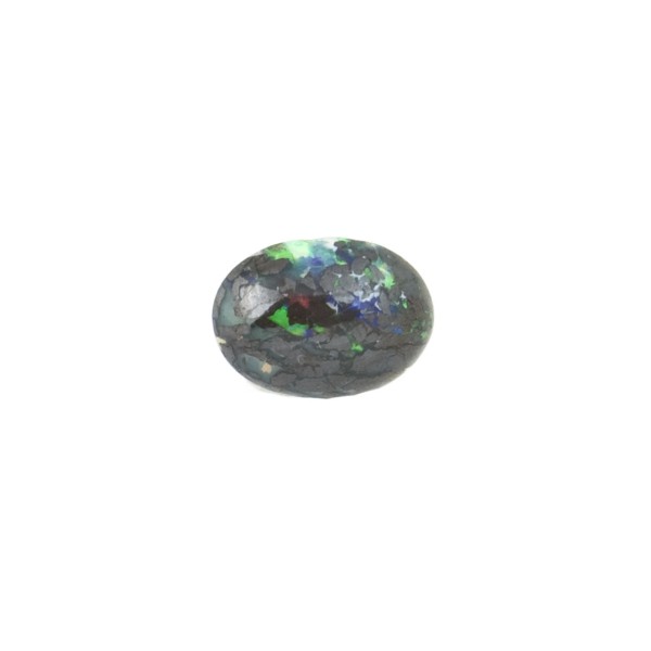 Boulder Opal, bunt, oval, 11x7.5mm
