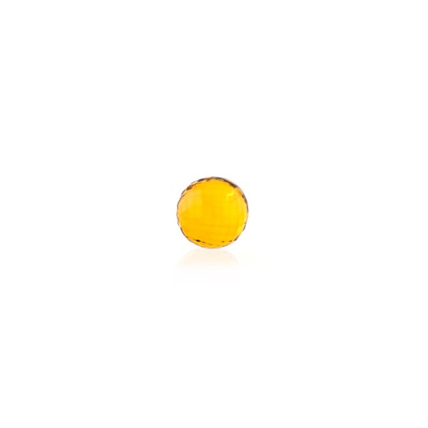 Natural amber, golden, bead, faceted, Ø 8 mm