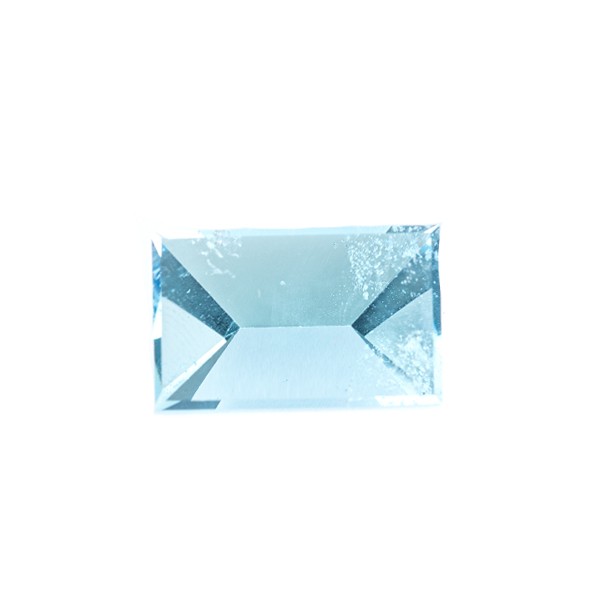 Blautopas, sky blau, Rechteck, Spiegelschliff, 17,5 x 11 mm
