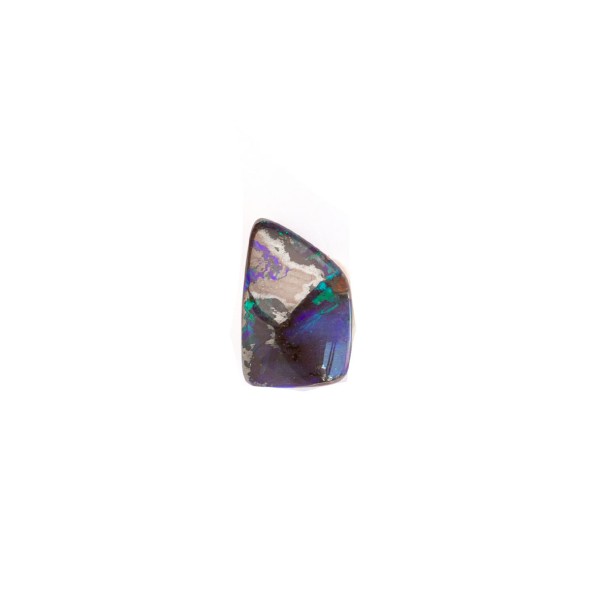 Boulder opal, multicolor, fancy, 11x7mm