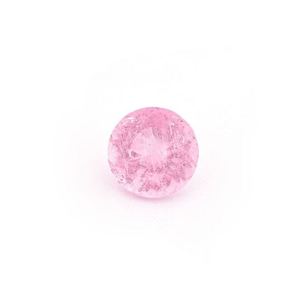 Turmalin, rosa, facettiert, rund, 9 mm