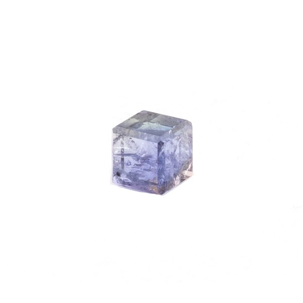 Tansanite, blue, cube, smooth, 6.5x6.5mm