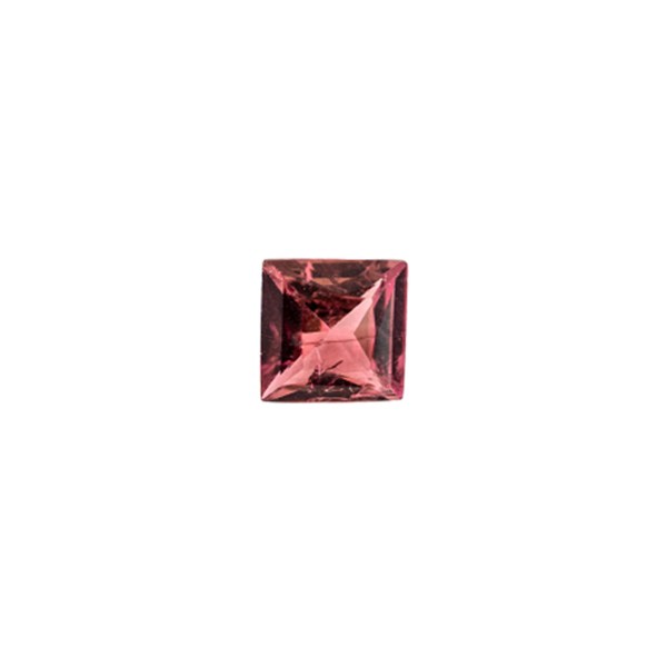 Tourmaline, pink, faceted, carré, 5.5x5.5 mm