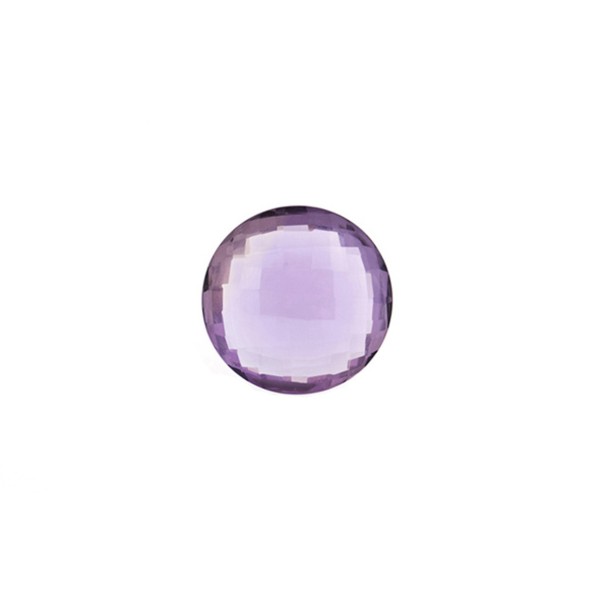 Amethyst (Brazil), dark violet, faceted briolette, round, 8 mm