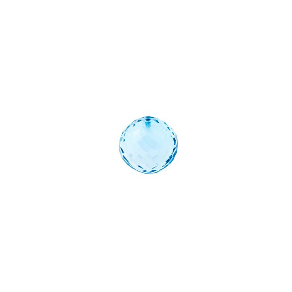 Blue topaz, sky blue, bead, faceted, Ø 6 mm