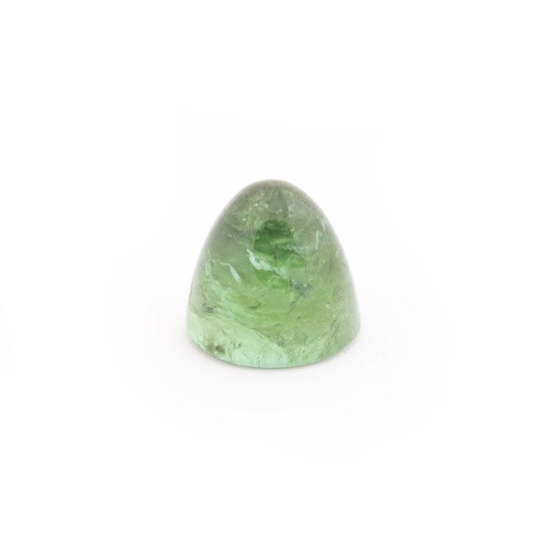 Tourmaline, green, cone, smooth, round, 11 mm