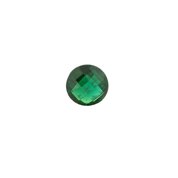 Chrome Tourmaline, green, briolette, faceted, round, 6 mm