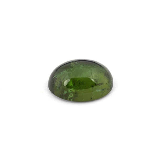 Turmalin, grün, oval, Cabochon, 16x12 mm