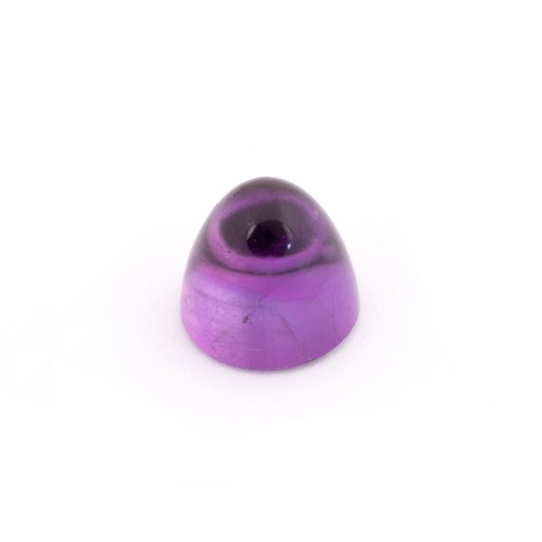 Amethyst (Africa), dark violet, cone, smooth, round, 11 mm