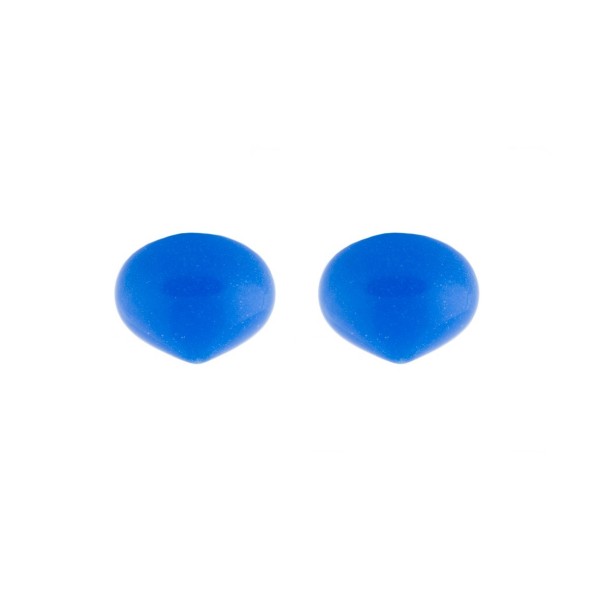 Chalcedony (reconstructed), light blue, teardrop, smooth, onion shape, 13 x 11 mm