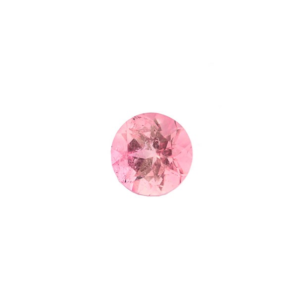 Turmalin, pink, facettiert, rund, 8 mm