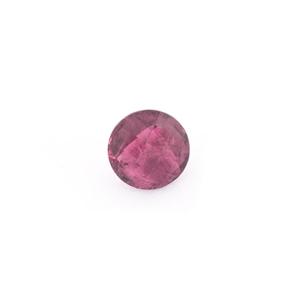 Tourmaline, pink, briolette, faceted, round, 7 mm