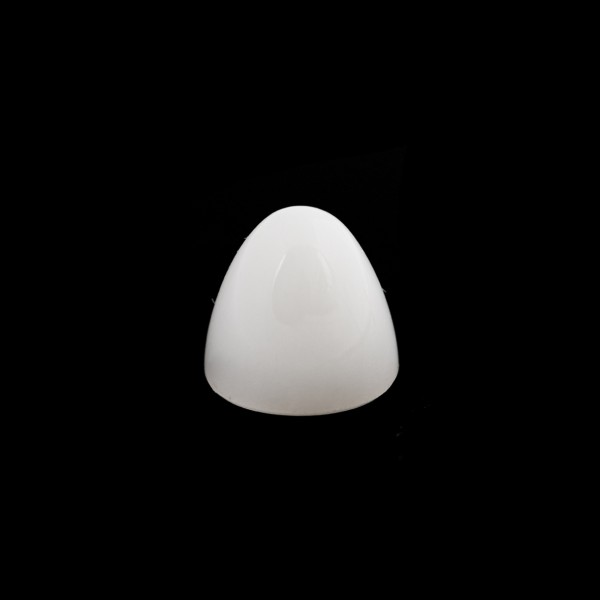 Moonstone, white, cone, smooth, round, 11 mm