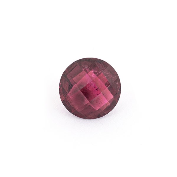 Tourmaline, pink, briolette, faceted, round, 11 mm