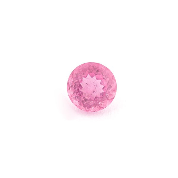 Turmalin, pink, facettiert, rund, 7.5 mm