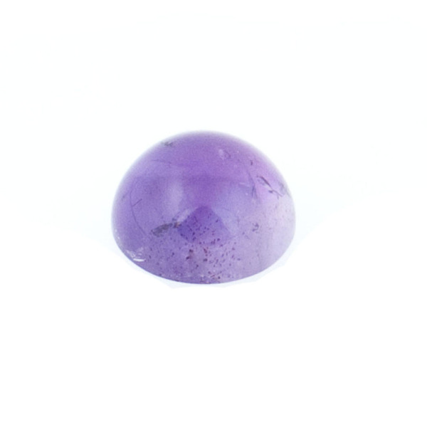 Amethyst (Africa), dark violet, cabochon, round, 15 mm
