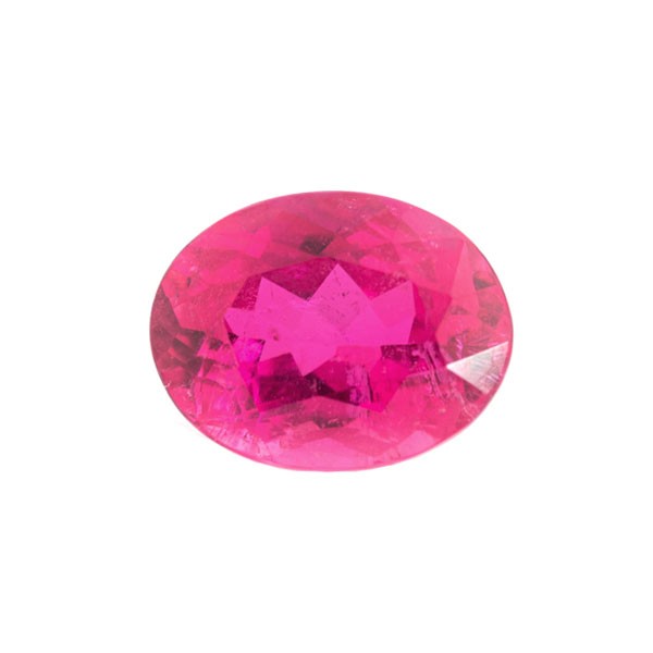 Tourmaline, hot pink, faceted, oval, 14.5x11 mm