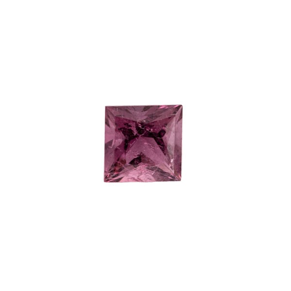 Tourmaline, pink, faceted, carré, 7x7 mm