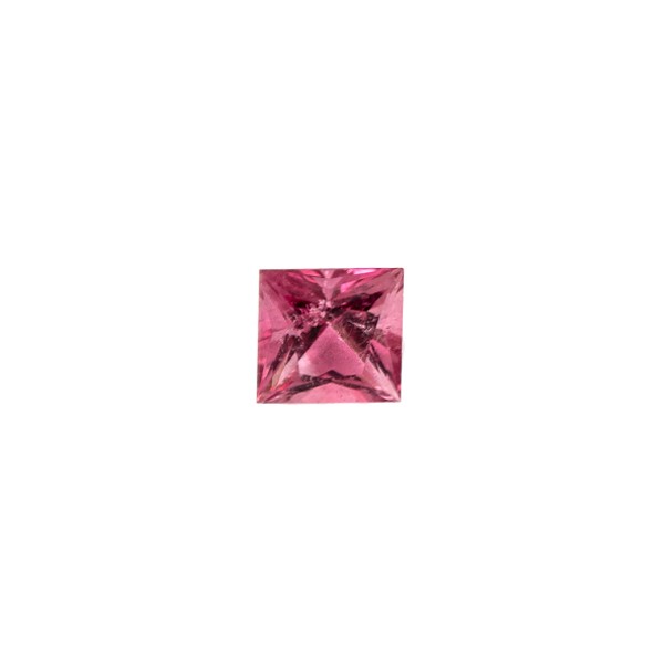 Tourmaline, pink, faceted, carré, 5x5 mm