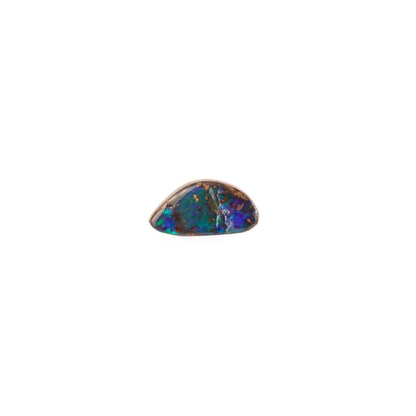 Boulder opal, multicolor, fancy, 12x6mm