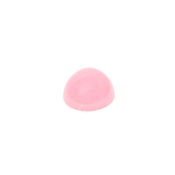 Pink opal, pink, cabochon, round, 6 mm