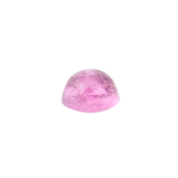 Tourmaline, pink, cabochon, round, 3 mm