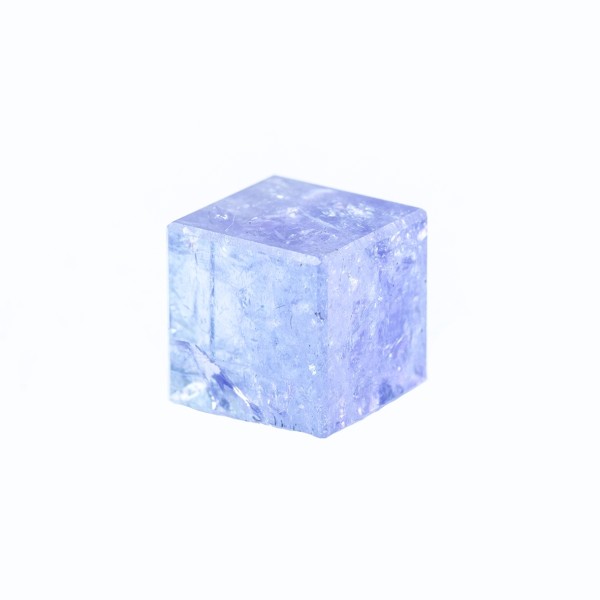 Tansanite, blue, cube, smooth, 9.5x9.5mm