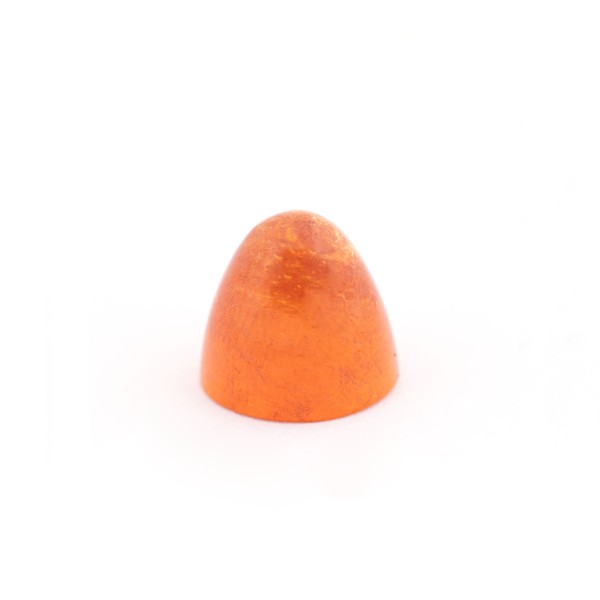 Mandarin-Granat, orange, Kegel, glatt, rund, 11 mm