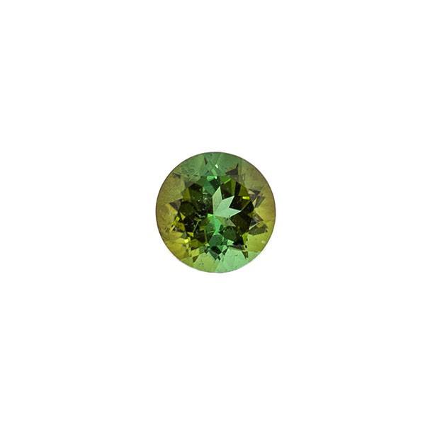 Turmalin, grün, facettiert, rund, 8 mm