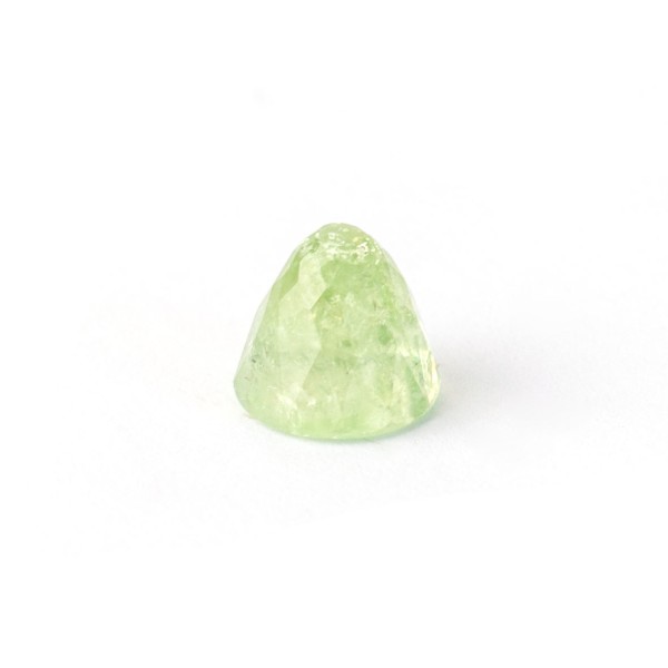 Peridot, green, cone, faceted, round, 8mm