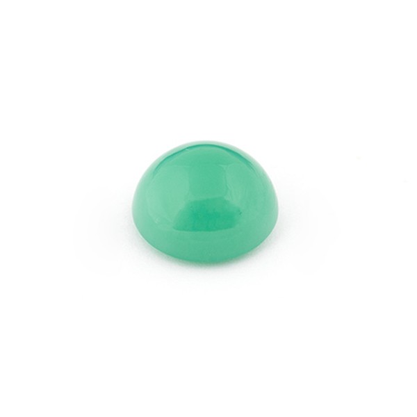 Chrysoprase, green, round, cabochon, 15 mm