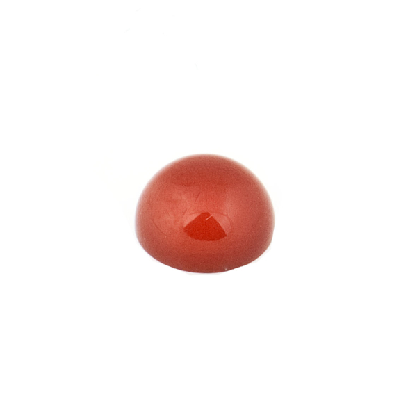 Carnelian, dyed, red, cabochon, round, 8mm