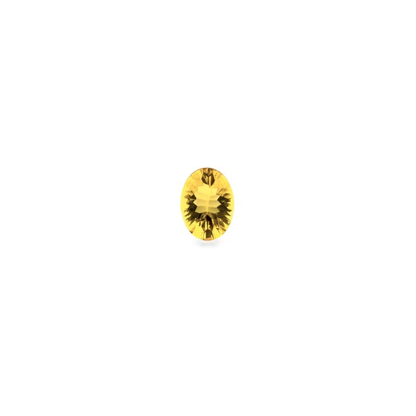 Bernstein (natur), goldfarben, Buff Top, concave, oval, 8x6 mm