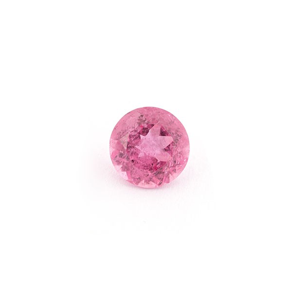 Tourmaline, pink, faceted, round, 7.5 mm