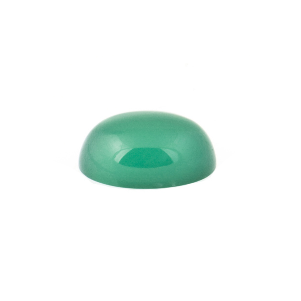 Agate, dyed, green, cabochon, oval, 9 x 7 mm