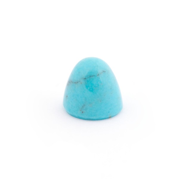 Turquoise, natural with matrix, cone, smooth, round, 11 mm
