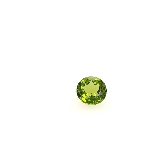 Peridot, green, round, fac., 10mm