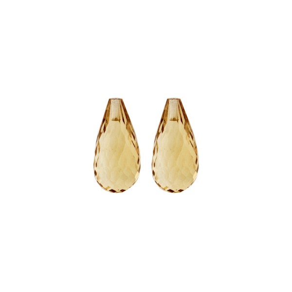Champagnerquarz, champagner, Pampel, facettiert, 15x8mm