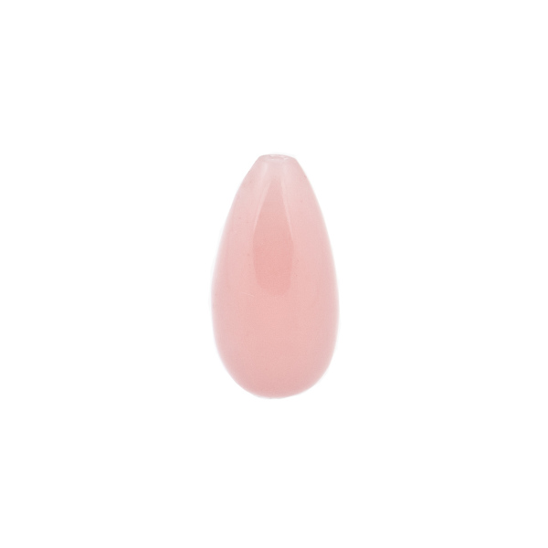 Guava quartz, pink, teardrop, smooth, 22 x 10 mm